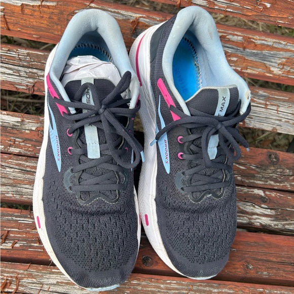 Brooks Ghost Max Ebony Open Air Lilac women’s running sneakers Sz-12.  T - Picture 13 of 16